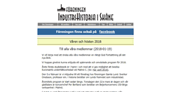 Desktop Screenshot of industrihistoriaiskane.se