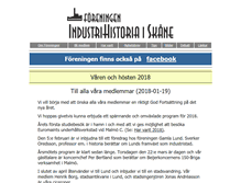 Tablet Screenshot of industrihistoriaiskane.se